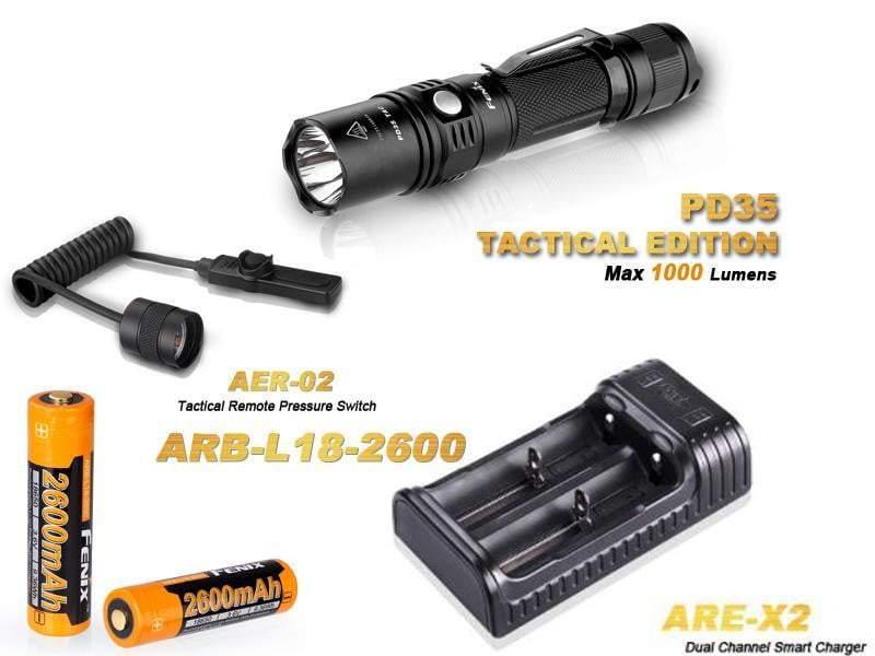 Lampe Fenix PD35 TAC - 1000 lumens