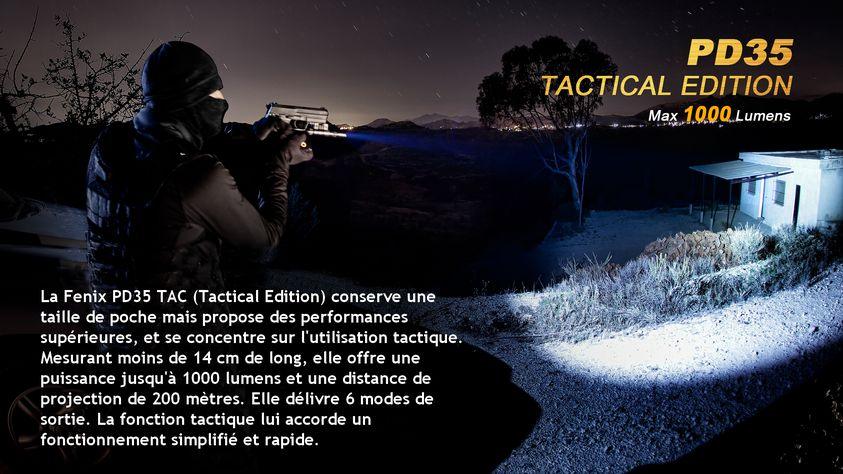 Fenix PD35TAC Puissance Et Fonctions Tactiques Pour Une Lampe Compacte ...