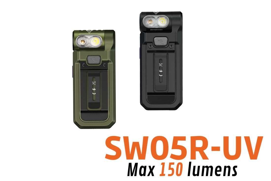 Fenix SW05R-UV - Lampe de poche rechargeable compact - 150 lumens