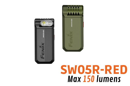 Fenix SW05R-RED - Lampe de poche compact rechargeable - 150 lumens