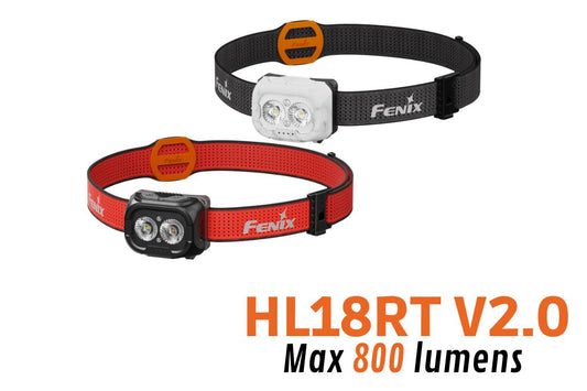 Fenix HL18RT V2.0 - Lampe frontale légère pour le trail running - 800 lumens