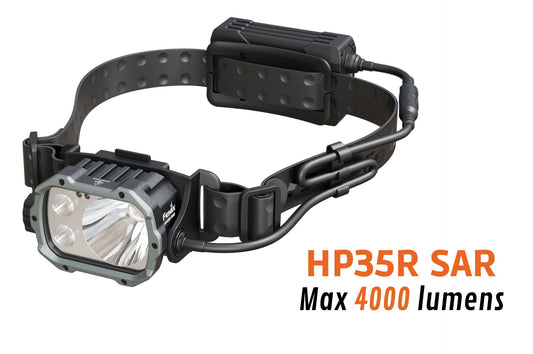 Fenix HP35R SAR - Lampe frontale rechargeable USB-C - 4000 lumens - 450 mètres de portée