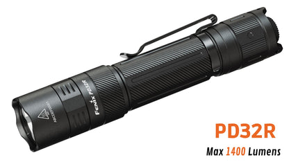 Fenix PD32R - 1400 lumens - Rechargeable USB-C - Revendeur Officiel Lampes FENIX depuis 2008 | Votre Boutique en ligne FENIX®