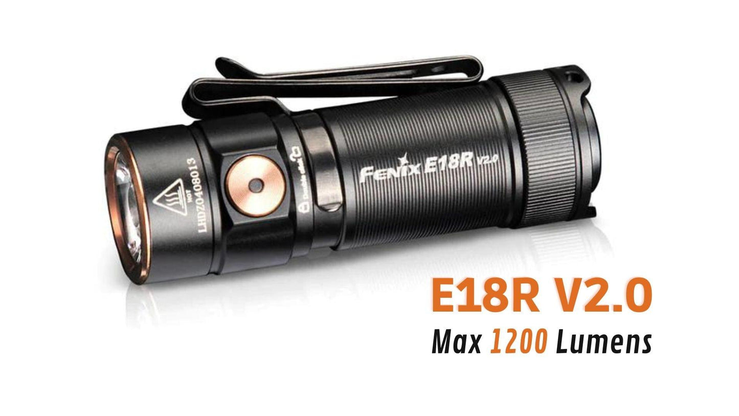 Fenix E18R V2.0 - Lampe de poche rechargeable - 1200 Lumens