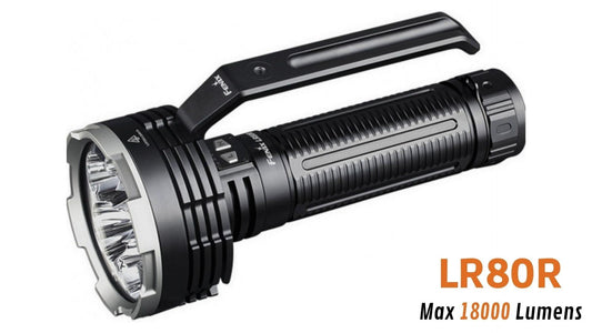 Fenix LR35R - 10 000 lumens - 500 mètres de portée - Pack complet