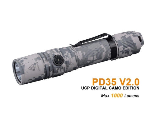 Fenix PD35 V2.0 Digital Camo édition - 1000 Lumens - camouflage numérique Site Officiel FENIX® - Votre boutique en ligne Fenix®