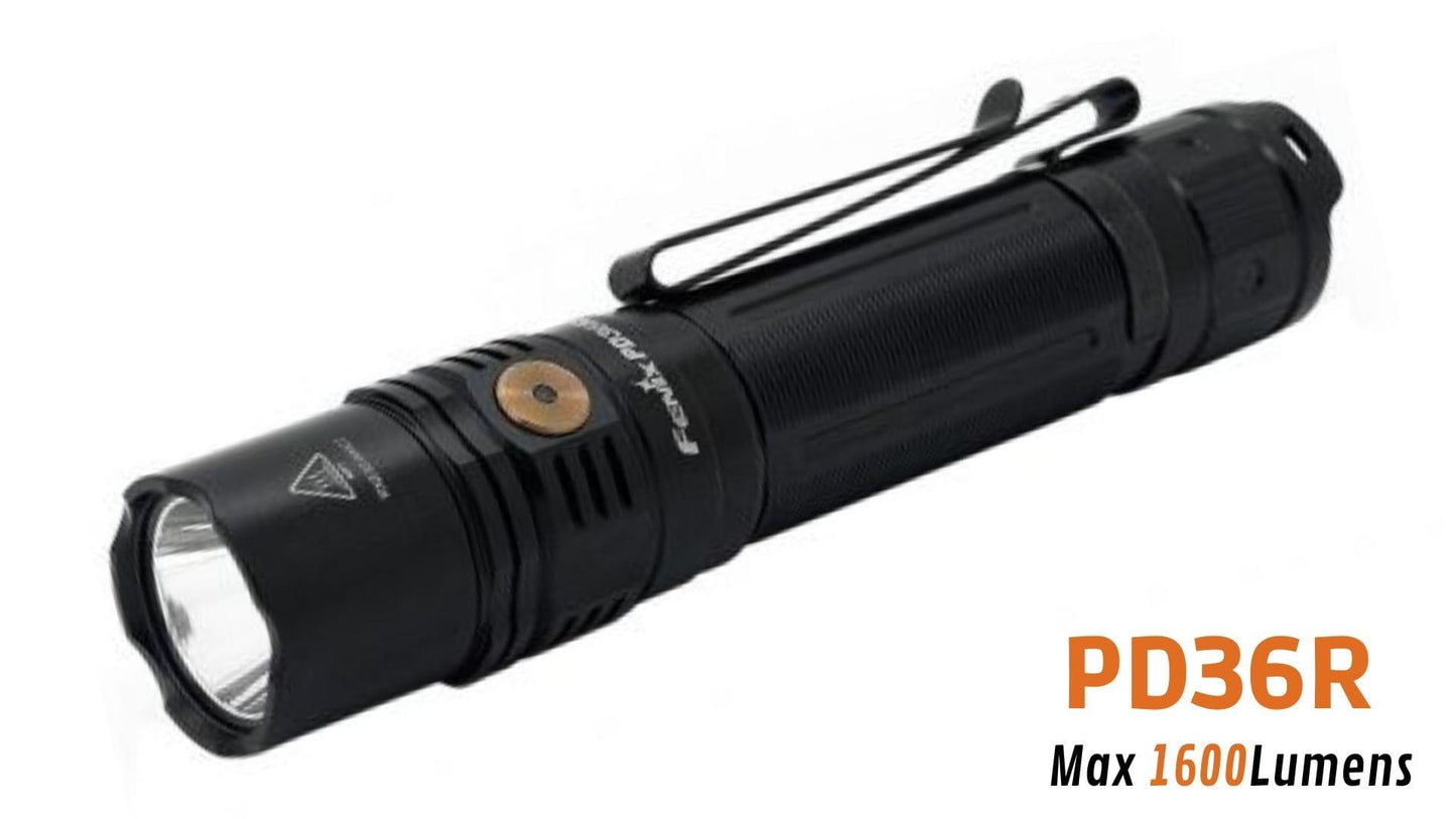 Fenix PD36R - 1600 lumens - Batterie rechargeable USB Site Officiel FENIX® - Votre boutique en ligne Fenix®