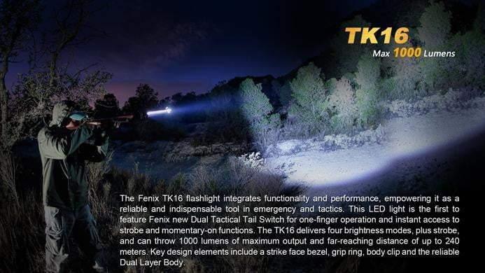 Fenix TK16 - 1000 Lumens Site Officiel FENIX® - Votre boutique en ligne Fenix®