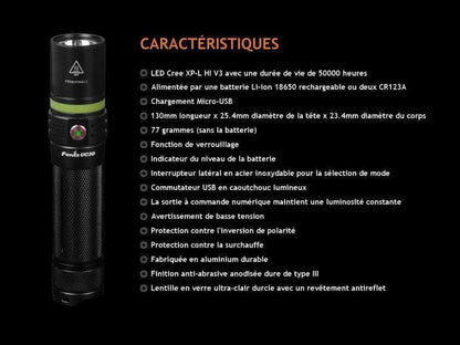 Fenix UC30 édition 2017 - 1000 Lumens rechargeable Site Officiel FENIX® - Votre boutique en ligne Fenix®